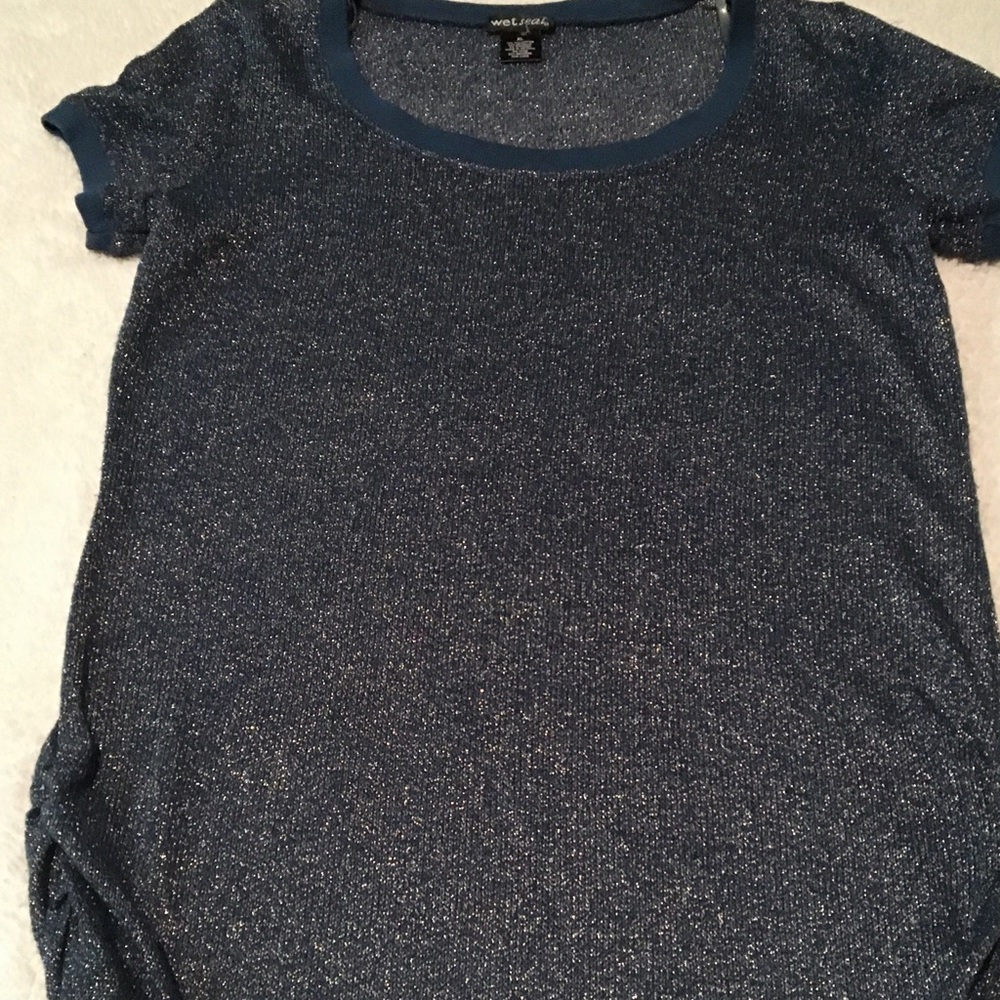 Wet Seal Mesh Blouse